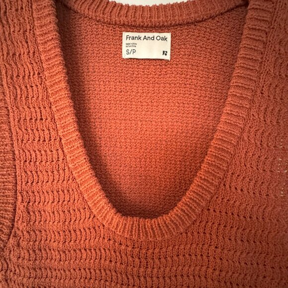 Frank And Oak Rust Knit Midi Dress – Size S - Picture 4 of 5